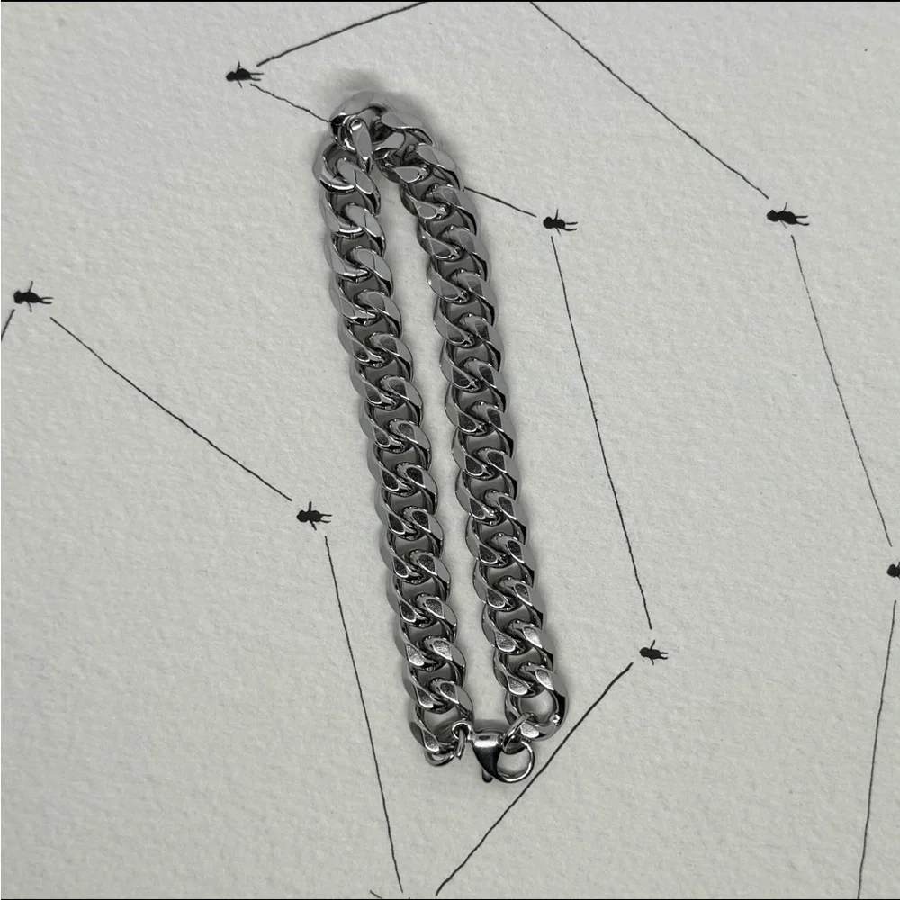 Stainless Steel Curb Chain Bracelet